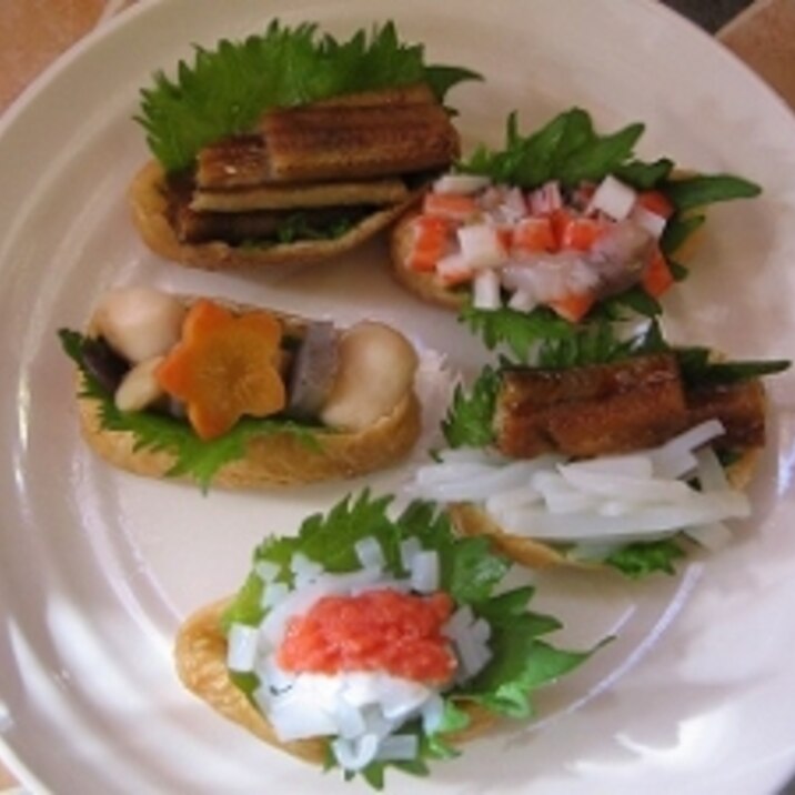 カラフル稲荷寿司